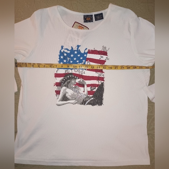 New U🐍A White Plus Size Tee - Picture 4 of 6